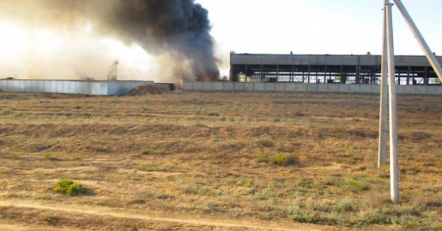 Пожарный поезд станции Астрахань-2 участвовал в тушении пожара повышенной категории сложности