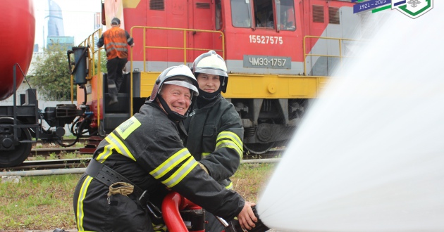 Пожарно-тактические учения в филиале ФГП ВО ЖДТ России на Московской железной дороге 
