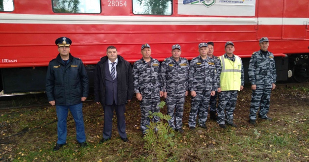 Аттестация пожарных поездов филиала ФГП ВО ЖДТ России на Северной железной дороге