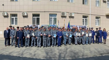 Вручение наград работникам Южного филиала ФГП ВО ЖДТ России за мужество при ликвидации пожара на Крымском мосту