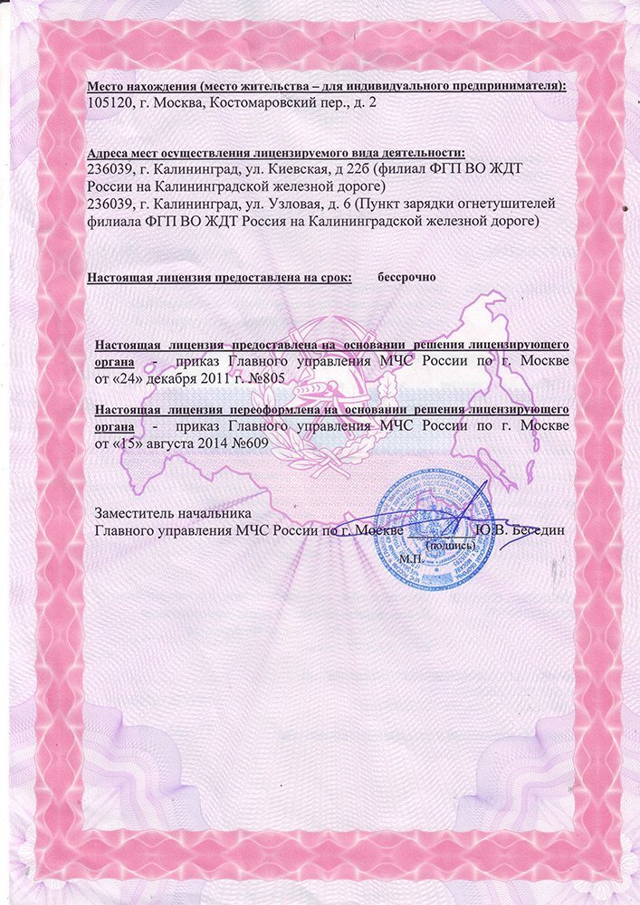 Лицензии