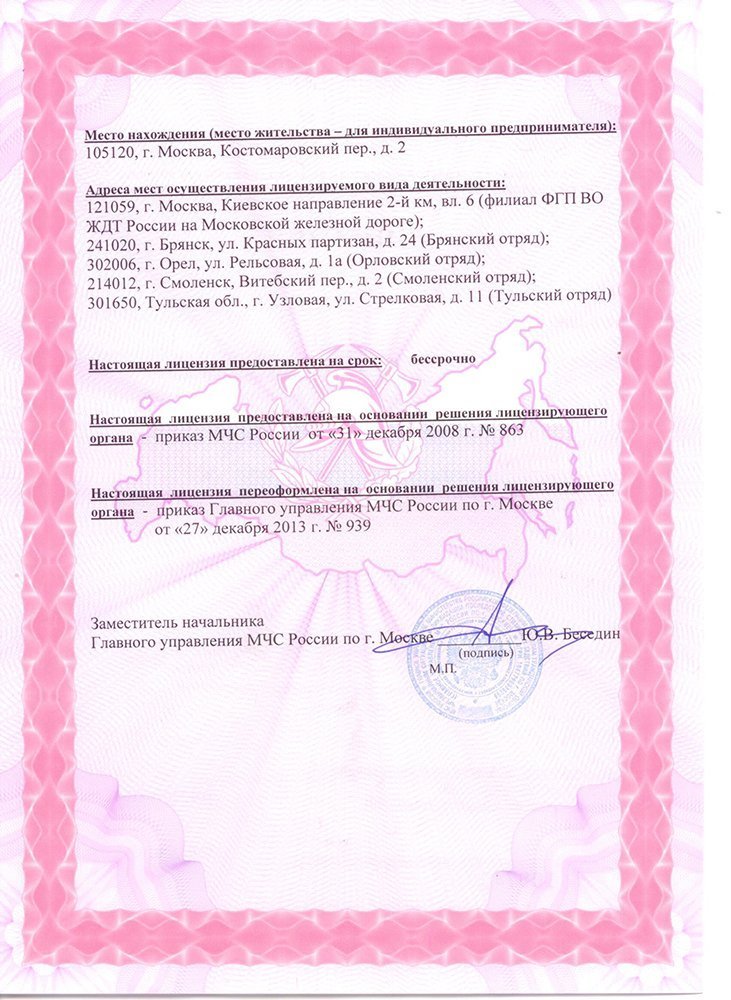 Лицензии