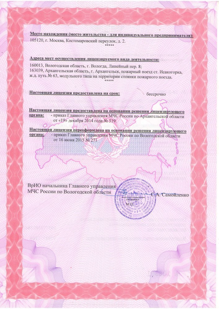 Лицензии