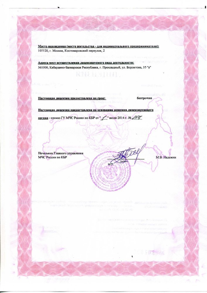 Лицензии
