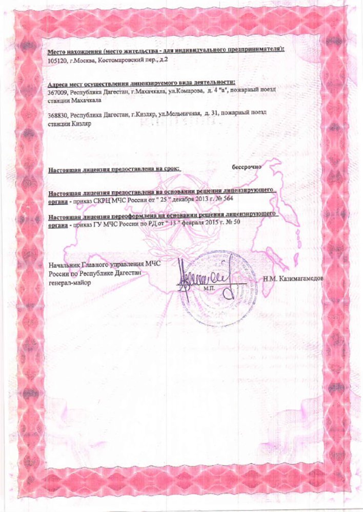 Лицензии