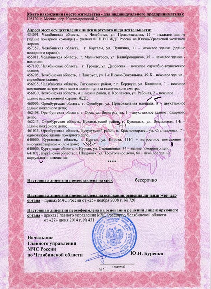 Лицензии