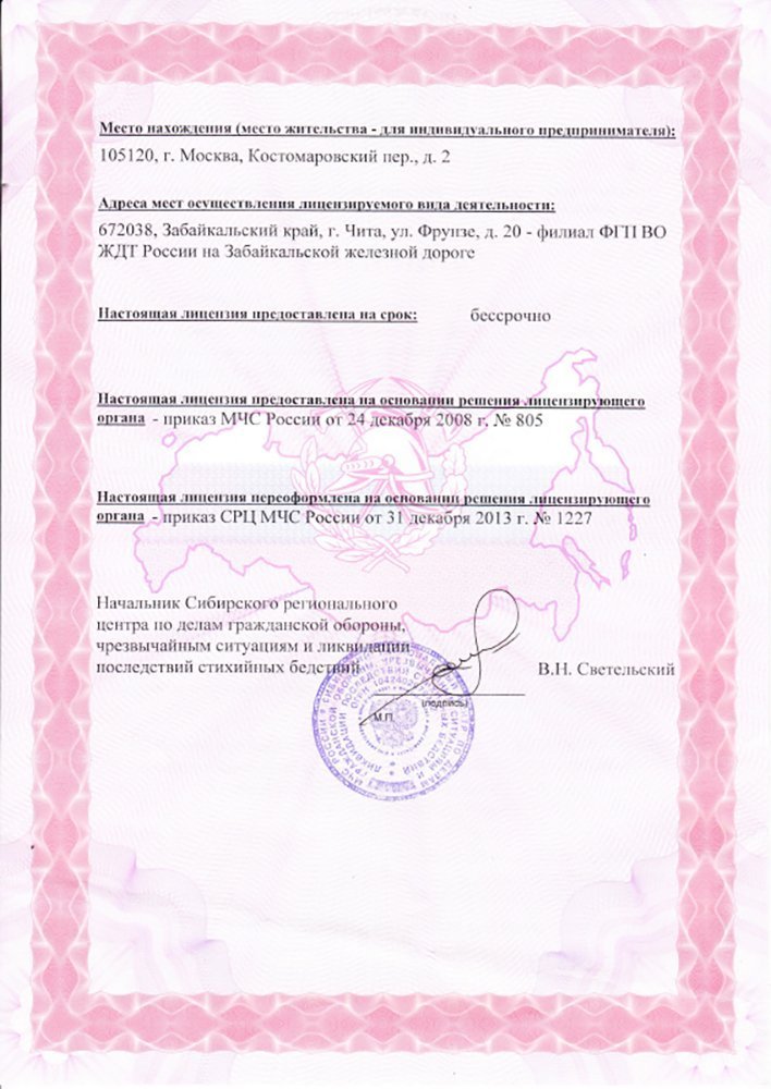 Лицензии