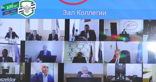 Генеральный директор ФГП ВО ЖДТ России И.П.Челноков принял участие в режиме видеоконференции в расширенном заседании Коллегии Росжелдора