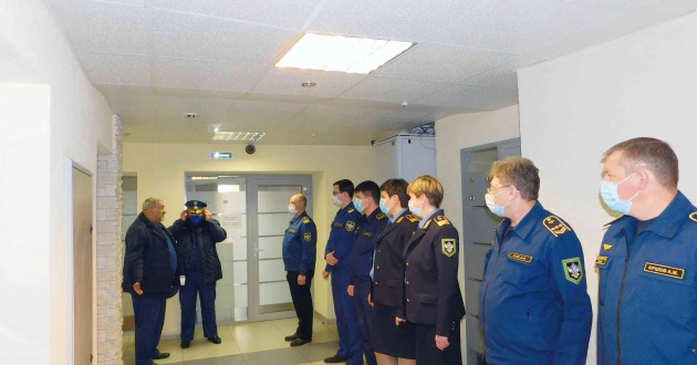 Заместитель генерального директора В.П.Аксютин с рабочим визитом посетил филиал ведомственной охраны на Горьковской ж.д.