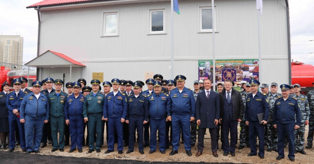 Открытие нового здания пожарного поезда Москва-товарная-Смоленская филиала ФГП ВО ЖДТ России на Московской ж.д.