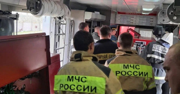 Пожарно-тактические учения по ликвидации пожара на Куйбышевской железной дороге