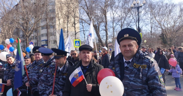 Работники ФГП ВО ЖДТ России приняли участие в Первомайских демонстрациях