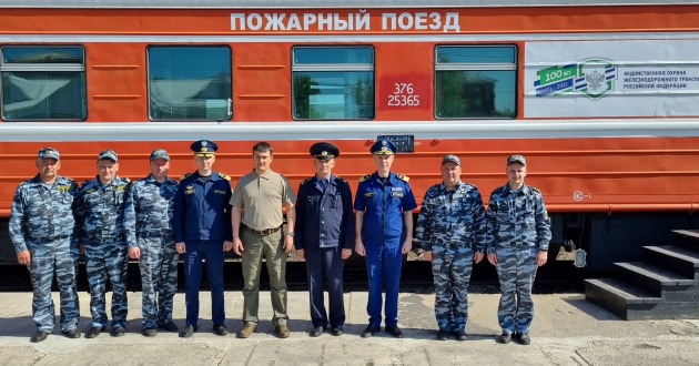Рабочая поездка заместителя генерального директора – главного пожарного инспектора на железнодорожном транспорте Р.А.Черепанова в филиал ФГП ВО ЖДТ России на Красноярской ж.д.